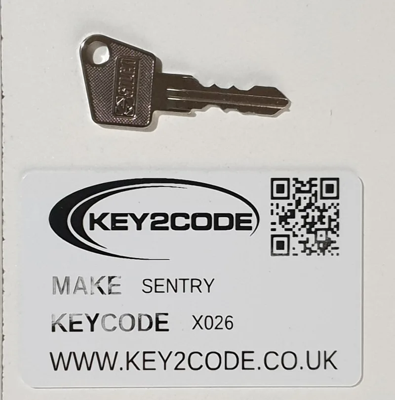 Sentry safe X01 - X100 keys cut to code