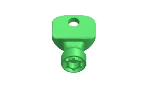 Thule wheel strap key, 6 point thule compatible plastic key