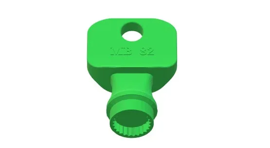 Montblanc 82 roof bar end cap key - MB 121091K82