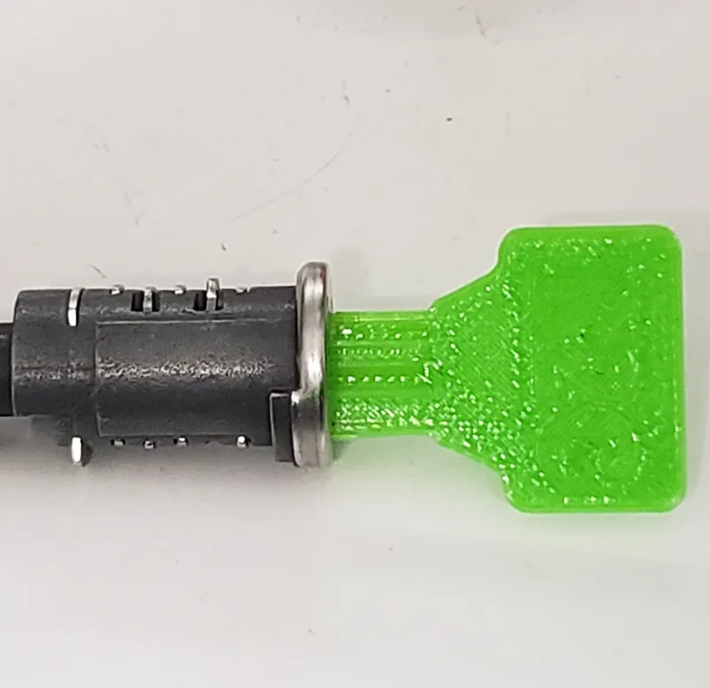 Plastic west alloy lock barrel removal tool