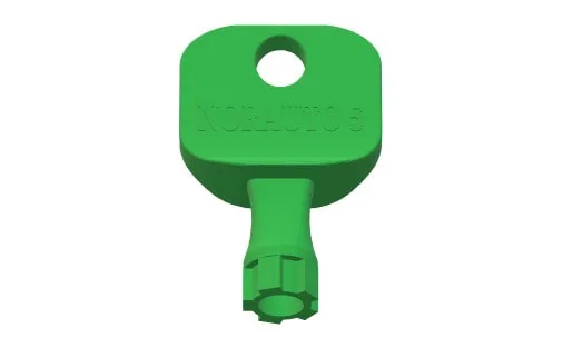 Norauto roof bar hood cover and cap plastic key - norauto 5 point key