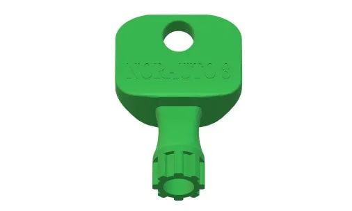 Norauto roof bar hood cover and cap plastic key - norauto 8 point key