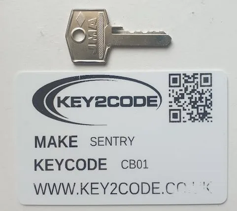 Sentry safe CB01 to CB20 keys cut to code