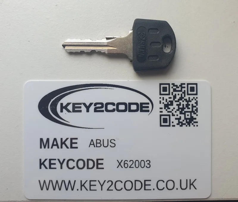 Abus X62 Keys cut to code