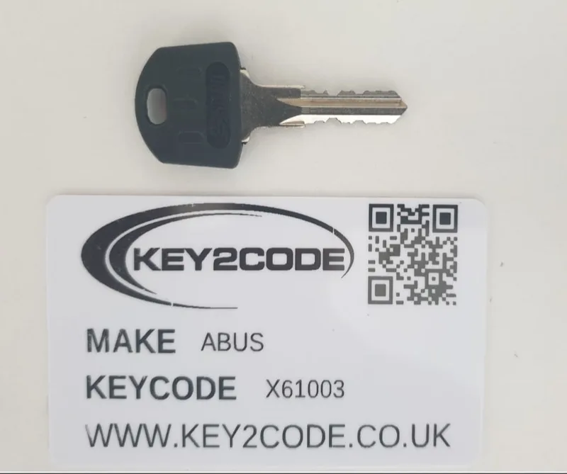 Abus X61 Keys cut to code