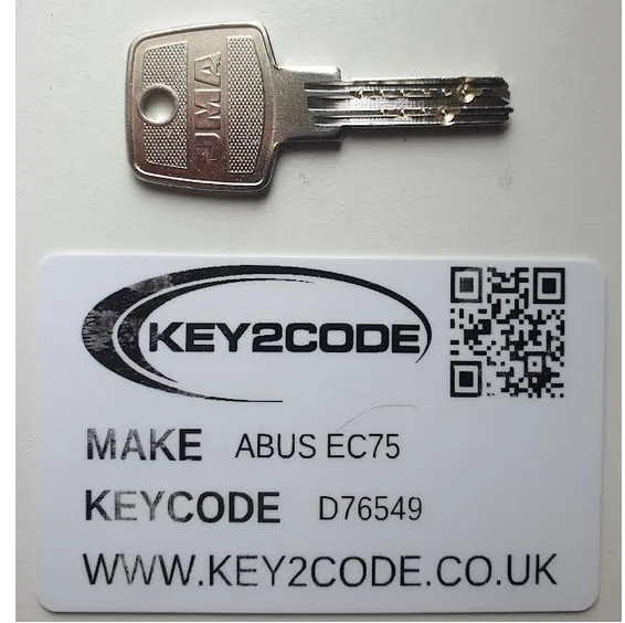ABUS EC75 (EXTRA CLASS) KEYS CUT TO CODE - SERIES 50/60