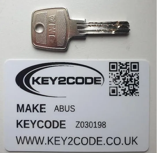 ABUS A000001 - Z030198   KEYS CUT TO CODE